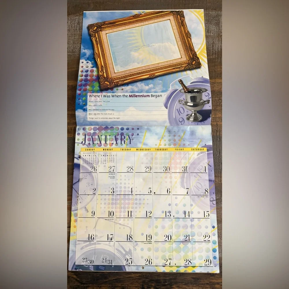 Vintage 2020 Millennium Scrapbook Calendar